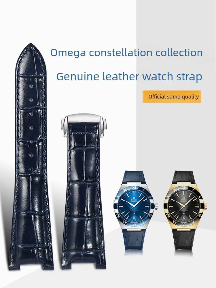 Omega Watch Constellation - Saat Kayışı Deri Erkek Omega Constellation
