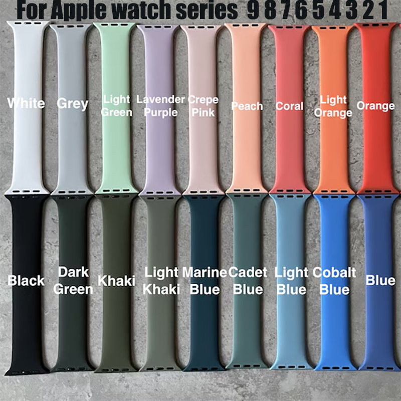 Silicone Sport Band - Yalnız döngü silikon apple için saat