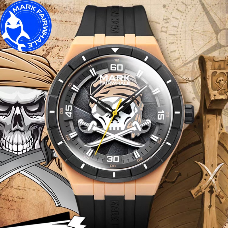 Analog Quartz Watch - MARK FAIRWHALE Erkekler için Saatler 5040
