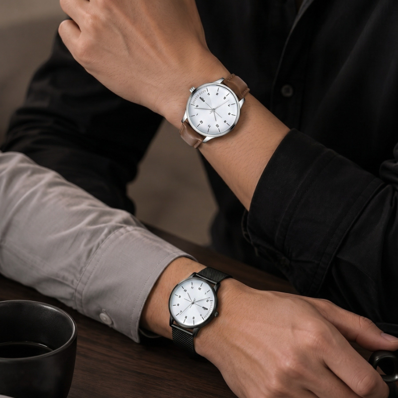Smartwatch Watches Best Gift For Men - 2 adet YAZOLE erkekler iş izle