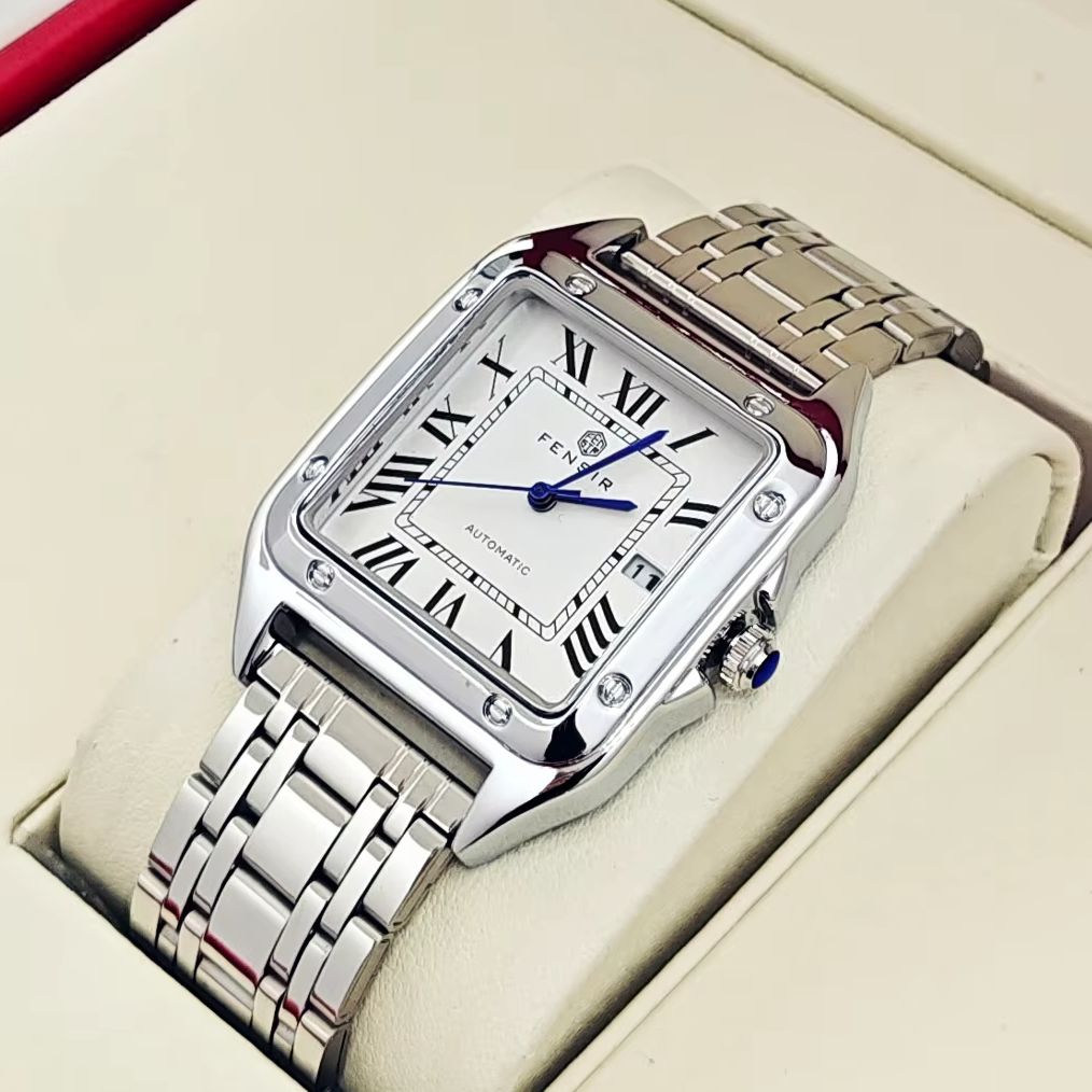 Smartwatch Watches Best Gift For Men - Erkekler için Lüks Kare Saat, Takvim
