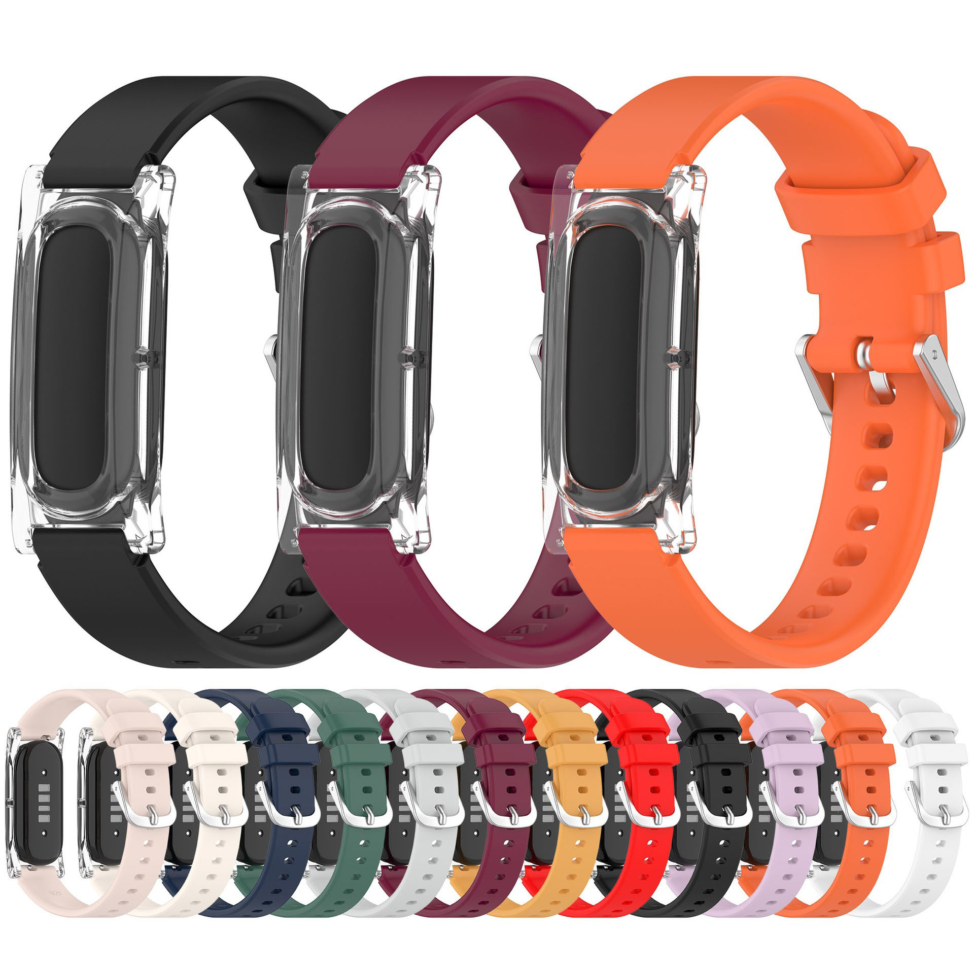 Silicone Sport Band - Google Fitbit Air ile Uyumlu Silikon