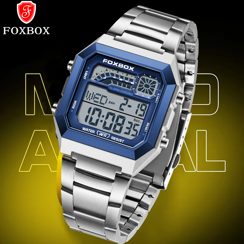 Analog Quartz Watch - FOXBOX Moda Lüks Dijital Erkek Saati