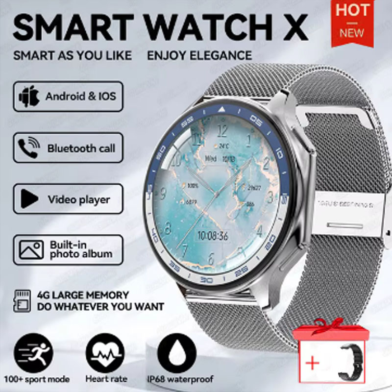 Smartwatch Iphone Watches For Women - 1.43 inç Büyük Ekran Erkek Kadın