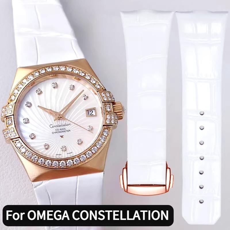 Kavisli deri saat kayışı kadın - Omega Watch Constellation incelemesi ve fiyatı