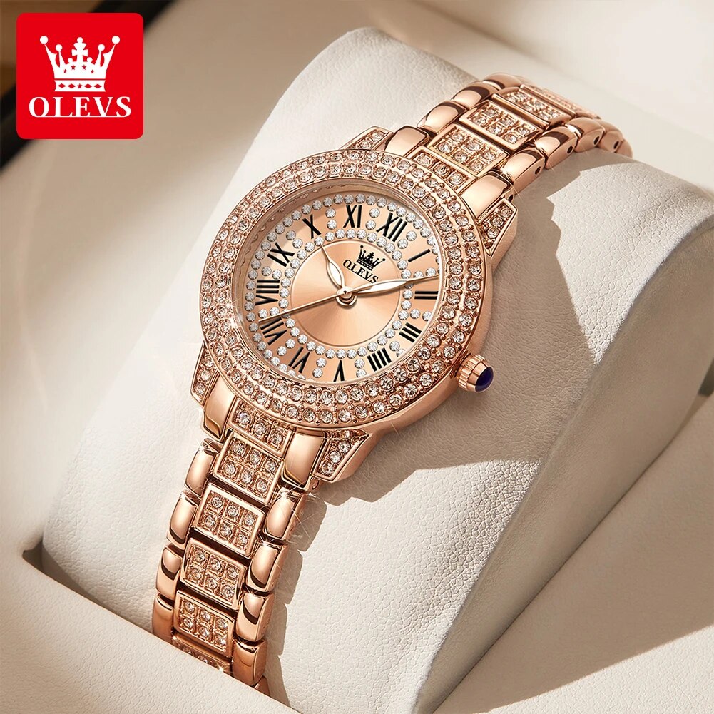 OLEVS 9943 lüks tüm elmas orij - Minimalist Thin Watch incelemesi ve fiyatı