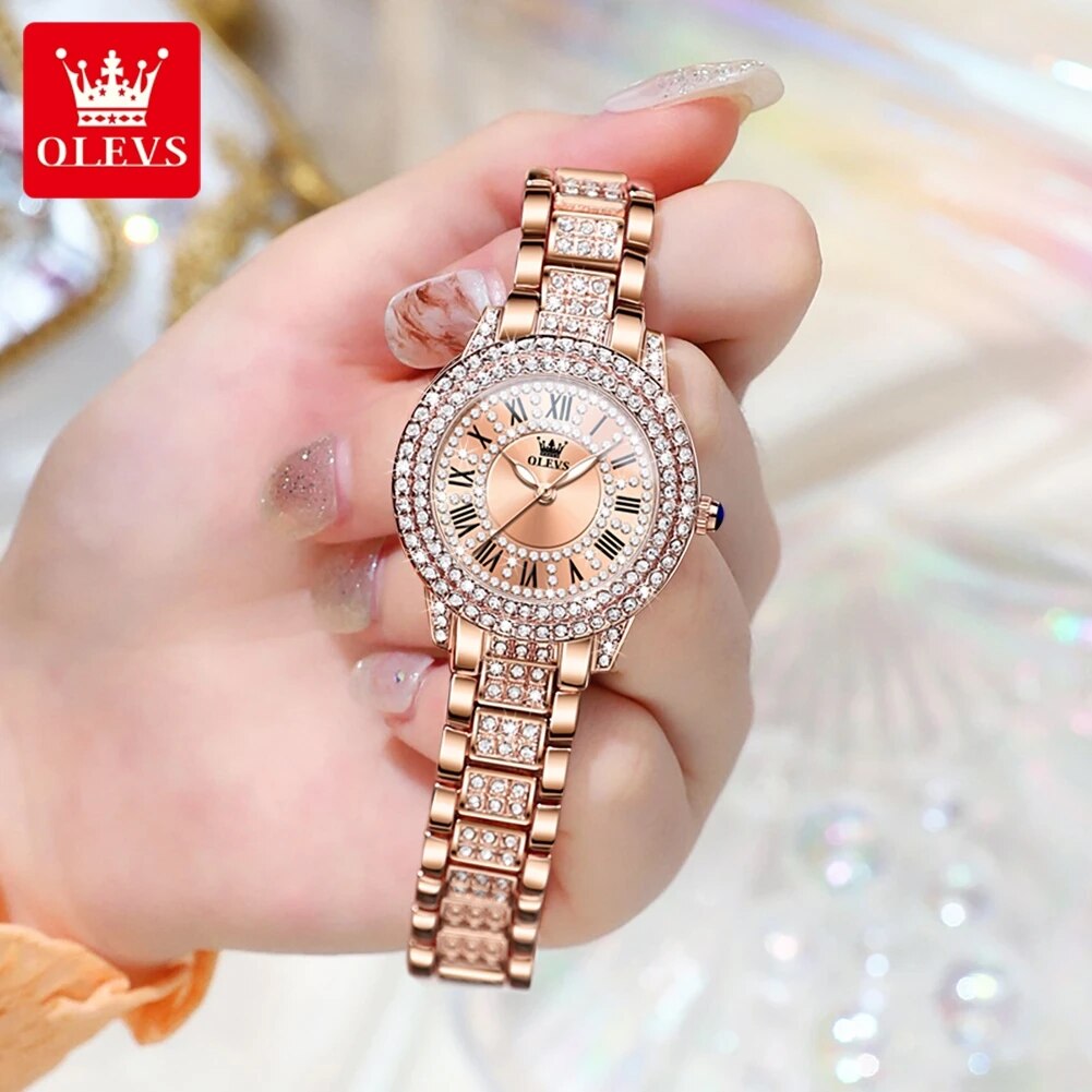 OLEVS 9943 lüks tüm elmas orij - Minimalist Thin Watch incelemesi ve fiyatı