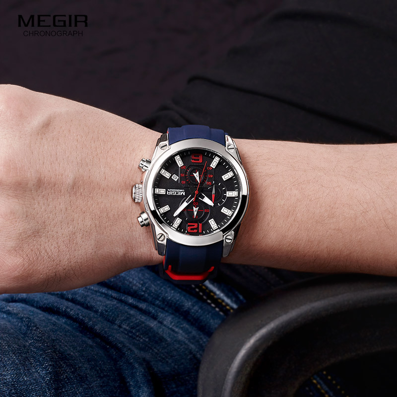 Megir Erkek Kronograf Analog K - Silicone Sport Band incelemesi ve fiyatı