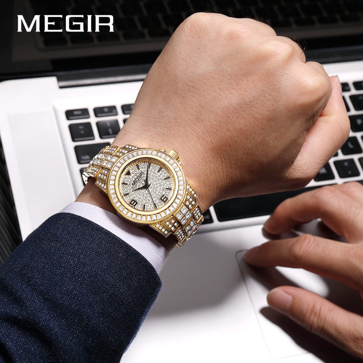 MEGIR Lüks Elmas Saatler Unise - Analog Quartz Watch incelemesi ve fiyatı