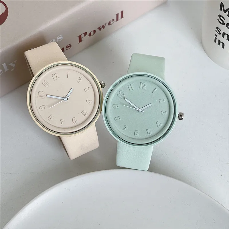 Makaron Renk Serisi kadın saat - Minimalist Thin Watch incelemesi ve fiyatı