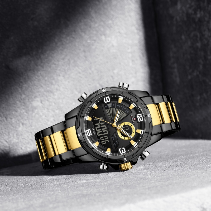 NAVIFORCE Erkekler Çift Ekranl - Analog Quartz Watch incelemesi ve fiyatı